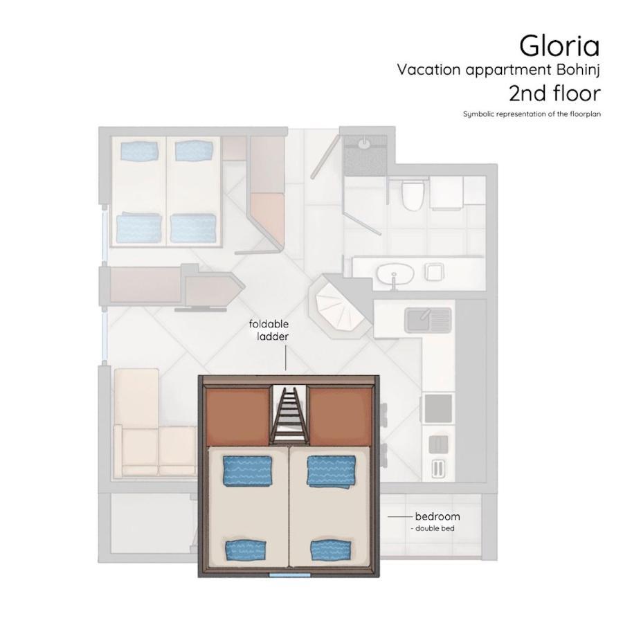 Gloria Holiday - Apartment Бохинь Экстерьер фото